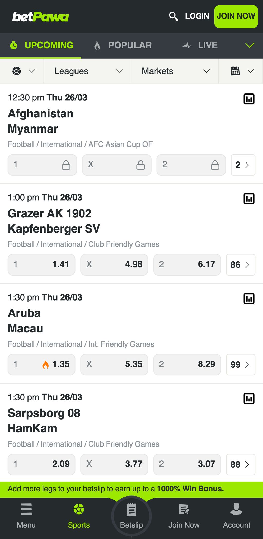 betPawa sports betting