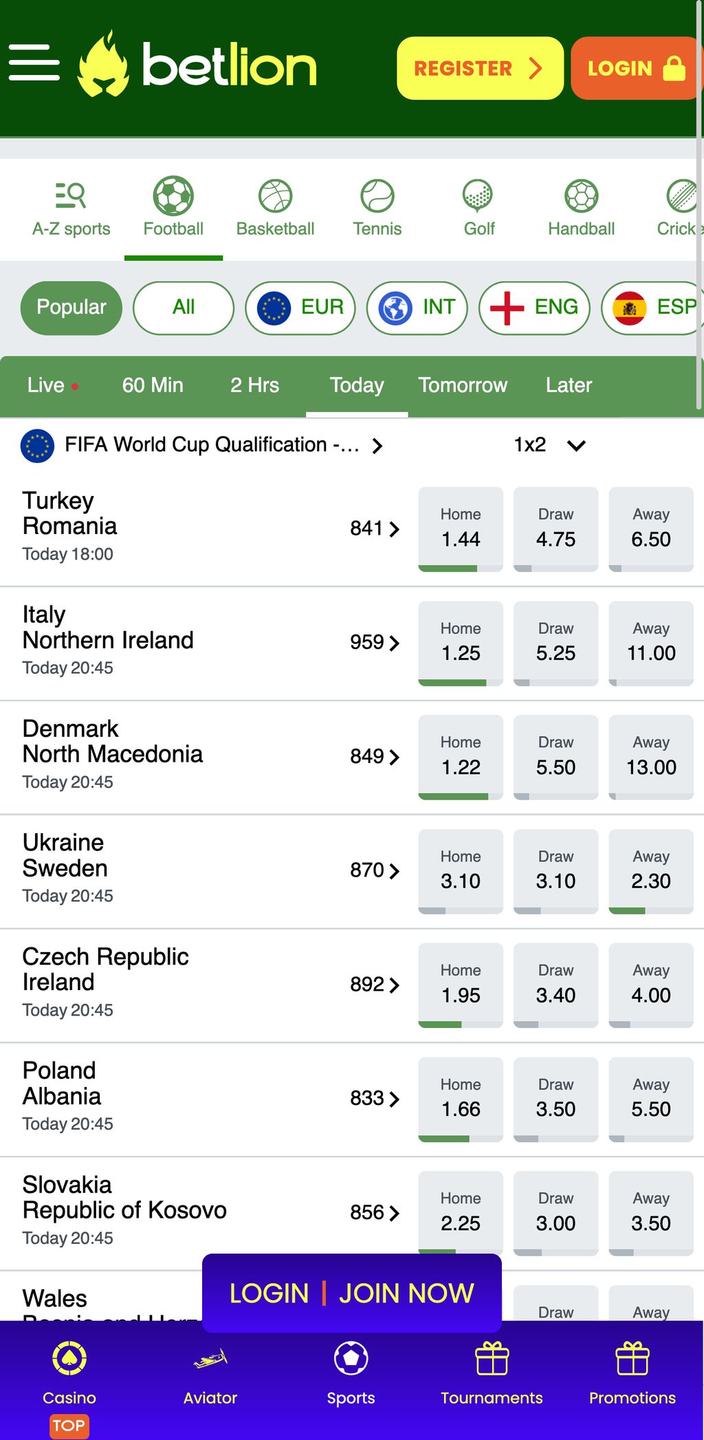 BetLion sports betting