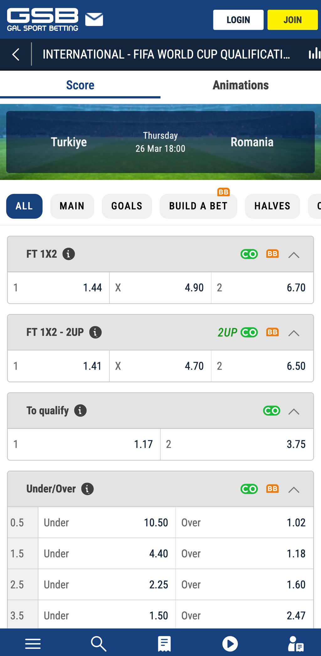 GSB Zambia sports betting